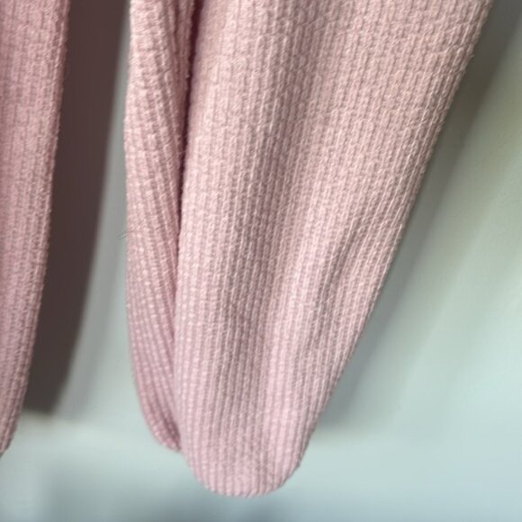 Roller Coaster Blush Pink Ribbed Tie-Strap Romper Jumpsuit – Women’s Size Medium - Picture 4 of 9